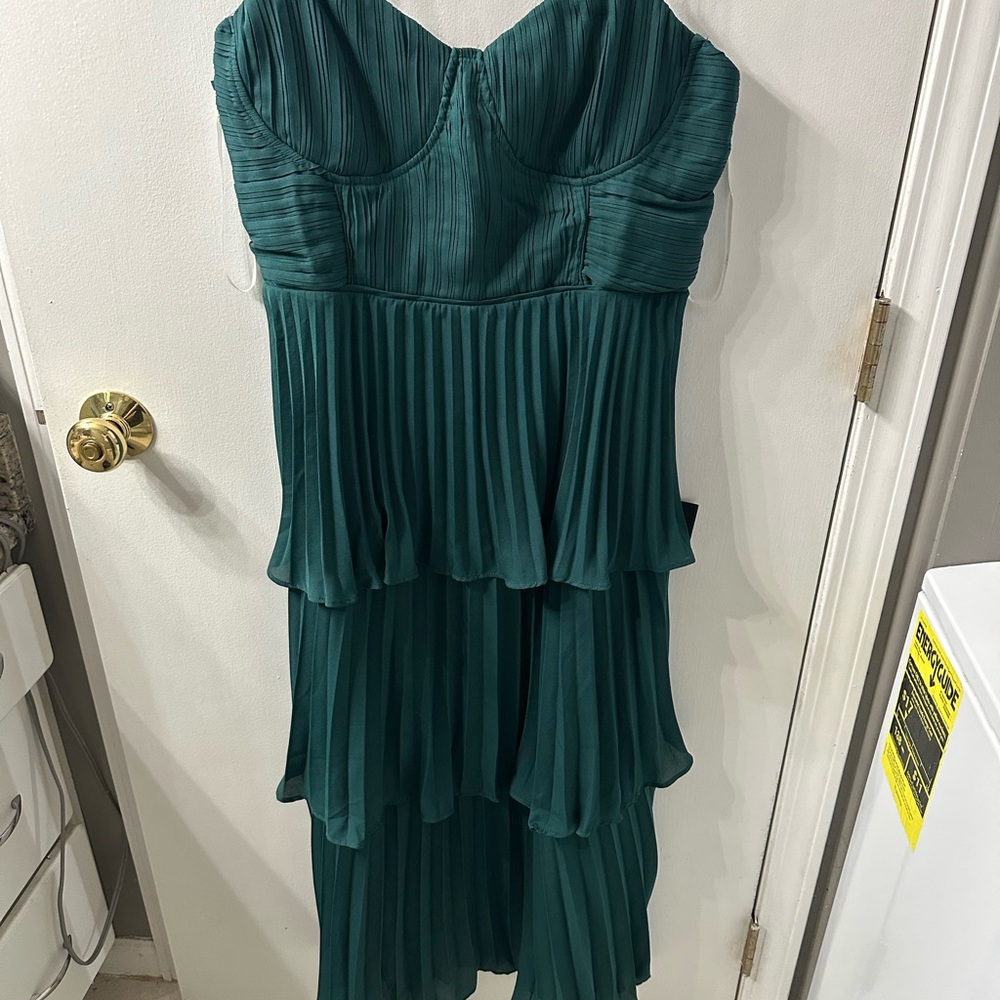 Lulu's Green Sweetheart High Low Sundress